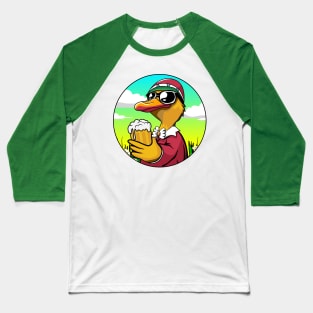 Beer Duck Baseball T-Shirt